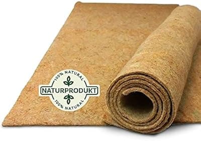 Natursache Hemp Mats for Rodents - 100 x 50 x 0.5 cm Rodent Rug Made of 100% Hemp - Hemp Mat for Rabbits, Rabbits, Hamsters and Rats - Suitable for Transport Boxes, Cages, Caves and Sleeping Areas (Set of 3)