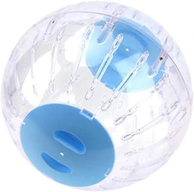 Palla per Criceto,Palla Fitness per Criceti,per Esercizio Mini Giocattoli di Plastica Trasparenti Sana e Sicura Jogging Ball per Criceti,Giocattolo Interattivo per Animali Domestici (Blu)