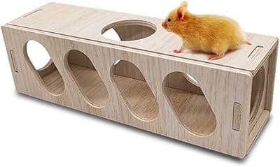 Eyksta Túnel para Hamster Túnel Roedores Juguete para Hamster Enanos Hamster Ruso, 20 x 6 x 6 cm (S)