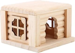 Jouet de cabane en bois pour hamster pour animaux de compagnie, maison en bois de qualité, zone de relaxation, accessoires de cage pour animaux de compagnie pour furet Chinchilla, rongeurs, petits ani