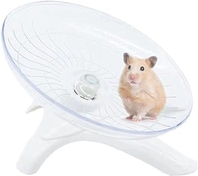 Hamster Flying Saucer Silent Running Exercise Wheel for Hamsters, Gerbils, Mice,Hedgehog and Other Small Pets Silent Running Wheel Hamster Wheel