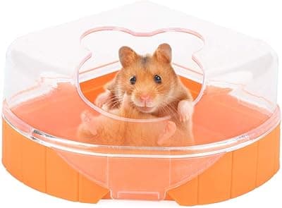 Criceto Sabbia Bagno Plastica Piccolo Animale Domestico Sabbia Vasca Contenitore Criceto Sandbox Sauna Sala da Bagno Toilette Vasca con Paletta per Cincillà Orsi d'oro