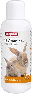 BEAPHAR – 10 vitamines pour lapin – Contient 10 vitamines essentielles – Apporte vitalité et bien-être – Répond aux besoins en vitamines des lapins – Pour la santé de votre animal – 100 ml