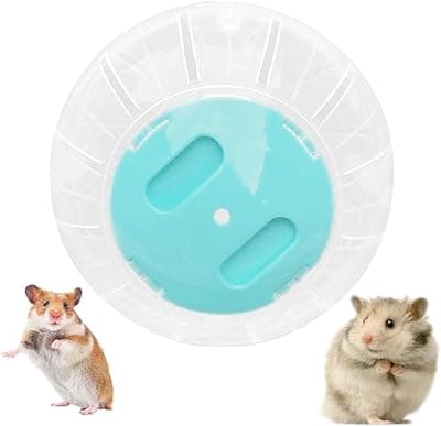 JVHLOV Hamster Run Ball, Running Ball for Hamsters and Mice, Rodent Toy for Running, Plastic, 14.5 cm / 5.71 Inches, Silent Hamster Toy, Transparent