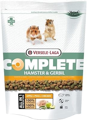 Versele-laga Complete Hamster & Gerbil | 500 g | Alimento Completo per criceti e gerbilli | con Pellet all-in-One ricchi di proteine | per Una Maggiore energia e vitalità