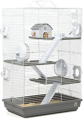 Wagner Cages® Lenzkirch Multi-Level Hamster Cage with Many Accessories