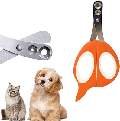 GOSLYLY Tagliaunghie Gatto Tagliaunghie Cani Taglia Piccola, con Buco Protezione Evitare Tagli Eccessivi, per Gatti Cuccioli Gattini Uccelli Criceti Conigli Gerbilli e Piccoli Animali