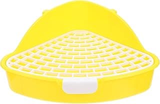 ibasenice Petits Animaux Box- Triangle Rabbit Potteuse Borge Toilettes de Hamster Pratiques Petit Conteneur de Litière pour Animaux de Compagnie pour La Lapin Haie- Hérisson Cochon