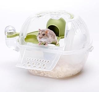 Nobleza - Transport pour Petits Animaux, Cage de Transport Portable pour Hamster, Conteneur de Transport pour Lapins, Aérations, Poignée Confortable (L27*L20.5*H17CM)