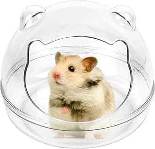 Grand bain de sable pour hamster,Hamster Sable Salle De Bains,Toilette transparente pour hamster Salle de bain pour hamster,Baignoire pour petits animaux pour hérisson syrien cochon d'Inde tamia