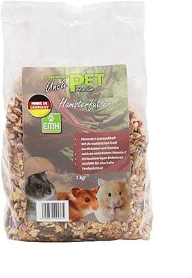 Eggersmann Uncle Pet - Premium Hamster Food - Cereal for Hamsters with the Natural Power of Herbs and Vegetables (1 kg Bag)