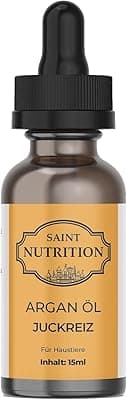 Saint Nutrition® Itching Argan Oil for Pets – The Aid for Itching due to Skin Problems – Also for Fas & Lice as Cause for Dogs and Cats with Grass Mites – Cat, Dog & Horse | 10 ml