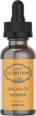 Saint Nutrition® Itching Argan Oil for Pets – The Aid for Itching due to Skin Problems – Also for Fas & Lice as Cause for Dogs and Cats with Grass Mites – Cat, Dog & Horse | 10 ml