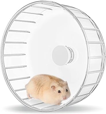 BUCATSTATE Hamster Wheel Silent, 6.7in Hamster Exercise Wheels Basic- Quiet Spinner Hamster Running Wheels for Gerbil Dwarf Syrian Hamster Rat Mice