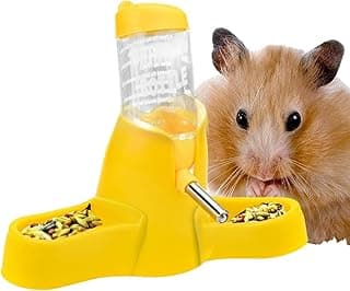 Bouteille d'eau de Souris,Distributeur Automatique de Nourriture et d'eau pour Hamster | Distributeur d'eau pour Bouteille d'eau de Hamster de 80 ML pour Cage Jikiaci