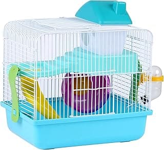 Smell & Smile S095 Cage pour hamster avec abreuvoir et mangeoire 30,1 x 22,2 x 28,9 cm