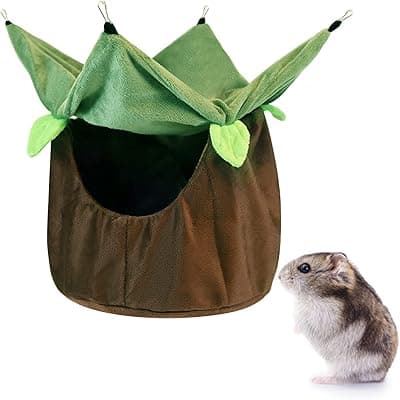 Pet cage hammock cage accessories hamster accessories - cage hanging bed for small animals with hooks, soft and warm pets cage small animal bed, for squirrels, chinchillas and hamsters.