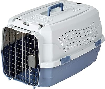 Amazon Basics Caseta para mascotas de 23 pulgadas (58 cm) con dos puertas de carga superior