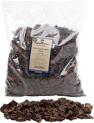 Tiernahrung Schwenner Training Hat Beef 1 kg Dried I Light Snack Dog Treats for Dog Training or on the Go I Cattle Lung