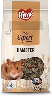 Aimé | Nutri'Expert | Nourriture pour Hamster et Gerbille | Mélange Premium Varié | A base de vitamines A, D3, E | Fabriqué en France | 800g