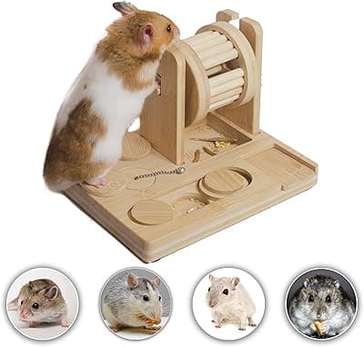 Wepets 9 in 1 Rat Enrichment Foraging Toys for Small Animals, Interactive Hide Treats Puzzle Snuffle Game for Hamster(Dwarf, Syrian, Robo, Chinese), Rats, mice, Gerbils