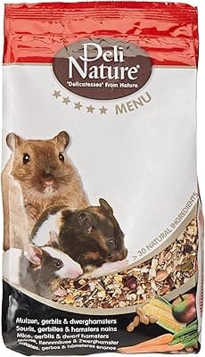 DELINATURE Mixtura para Ratones, Jerbos y Hámsters Enanos, Menú 5*, 750 gr