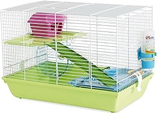 VADIGRAN Savic Martha Triple Cage pour Hamster Blanc/Vert 47 x 30 x 21 cm